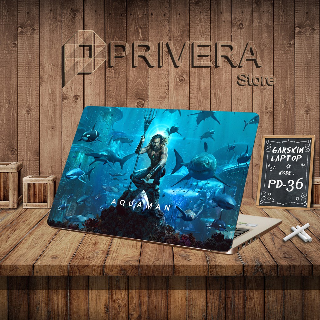 Skin Laptop Garskin Laptop Siap Pasang Garskin Laptop Toshiba Aquaman