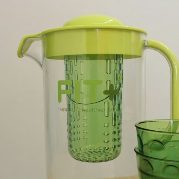 Teko infus Water Teko Infuser Jug Fit+ WaterJug Teko dan Gelas Set infus Water Jug Infuser Teko Air