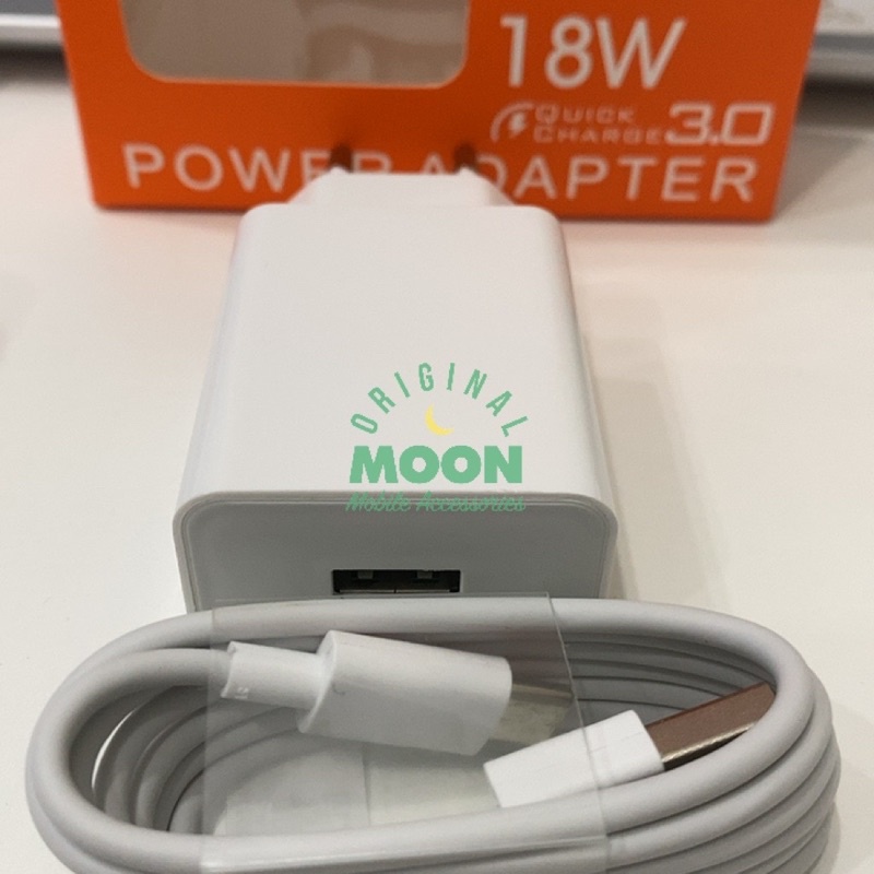 CHARGER MDY-10-EF 18W KABEL TYPE C FAST CHARGING original 100 FOR XIAOMI REDMI 8 / REDMI 9 / REDMI 10A / REDMI 10 / REDMI NOTE 8 / REDMI NOTE 9