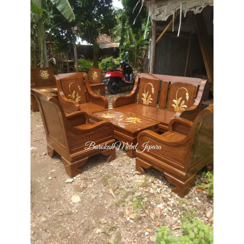 Kursi Tamu Jati Ukir jepara / sofat tamu jati / Kursi tamu ukiran