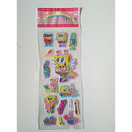 

sticker tempelan sticker anak motif sponge bob