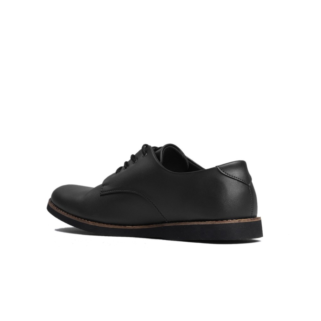 RUSH BLACK - Sepatu Pantofel Pria Kulit Formal Santai Kasual Kerja Kuliah Oxford - Pantopel