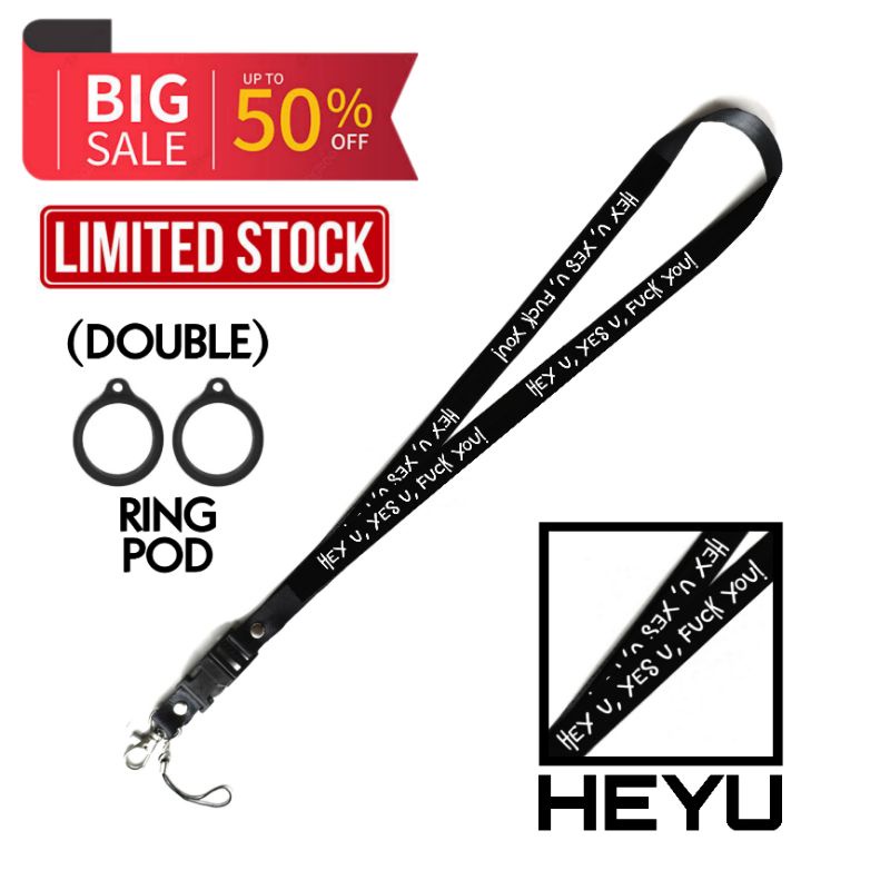 

Ninetwothree - Lanyard Hey U, Yes U, Fxxk You - HEYU