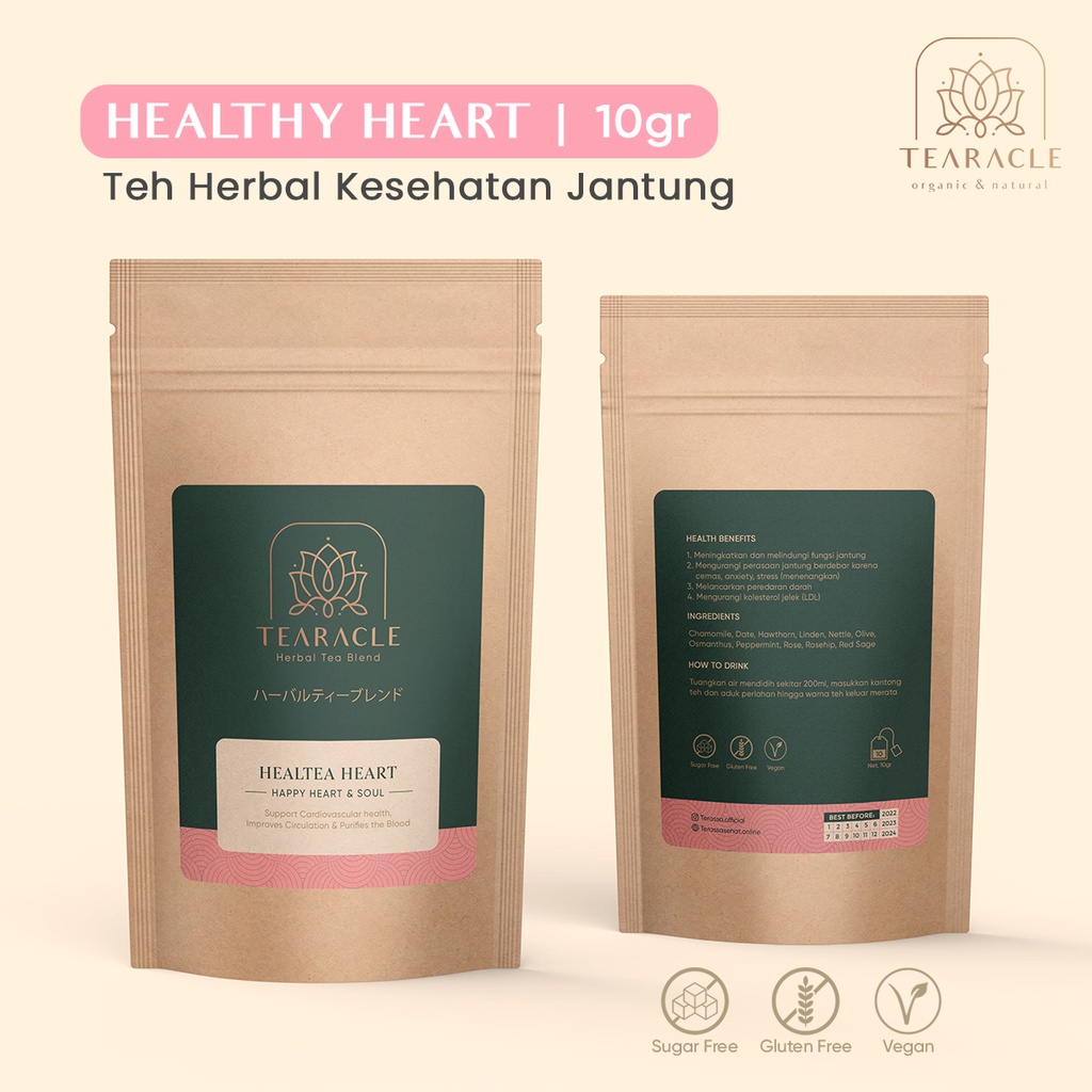 

Teh Bunga Kesehatan Jantung - Healthy Heart Tearacle Herbal Tea Blend