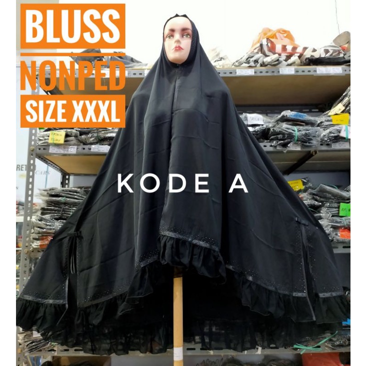 Jilbab Khimar Hitam Masturoh Jetblack | Jilbab Khimar Masturoh