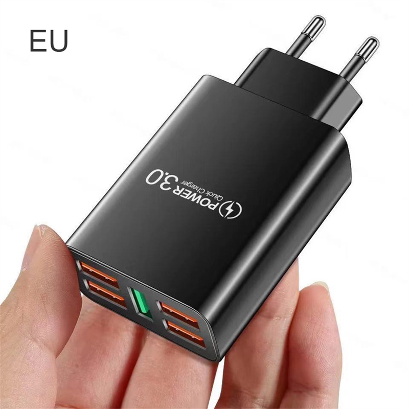 Tk Adapter Charger Dinding 5 Port Usb Qc3.0 5a 48w Fast Charging Untuk Handphone Universal