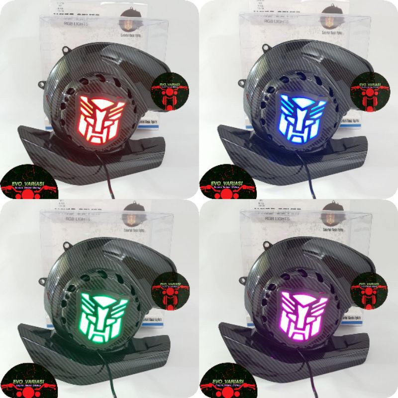 Jual Cover Tutup Kipas Carbon Transformer Carbon Dan Chrome All Mio Dan Fino Tutup Kipas Lampu