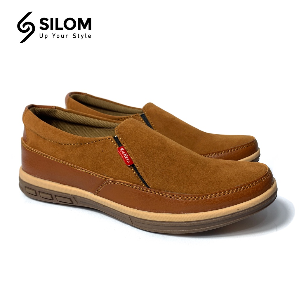 Sepatu Pria A-01 Edition Casual Kickers elegant model Sepatu Slip on Sepatu Santai Kerja Formal