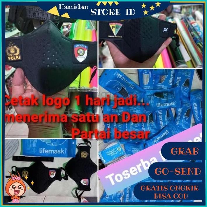 MASKER TOMO ORIGINAL LOGO CUSTOM SUKA SUKA CUCI GUDANG