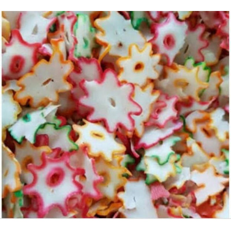 

krupuk bintang mentah