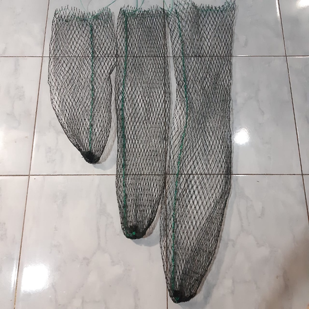 95cm - keramba koja korang kantong jaring kepis rajut tempat wadah ikan pancingan tali serut 95 cm