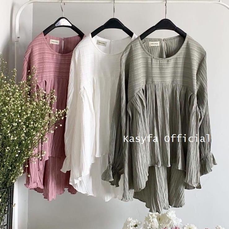 DINAR BLOUSE CRINCLE REMPEL WANITA