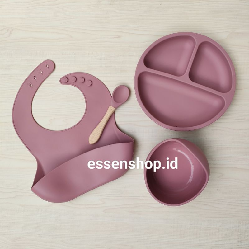 Mangkok Silicone Suction Bayi Piring bowl plate slabber silikon mpasi bayi anti tumpah