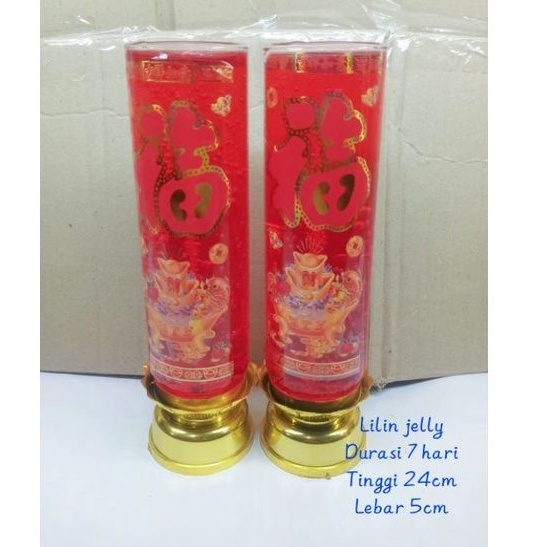 lilin jelly 5 hari / lilin jelly 7 hari / lilin sembahyang / lilin merah / lilin murah / lilin imlek