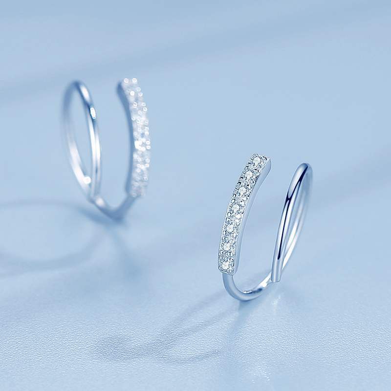 50 buah desain perak Italia 925 anting-anting wanita asli Korea fashion perhiasan anting[tidak mudah luntur] [tidak alergi]-31