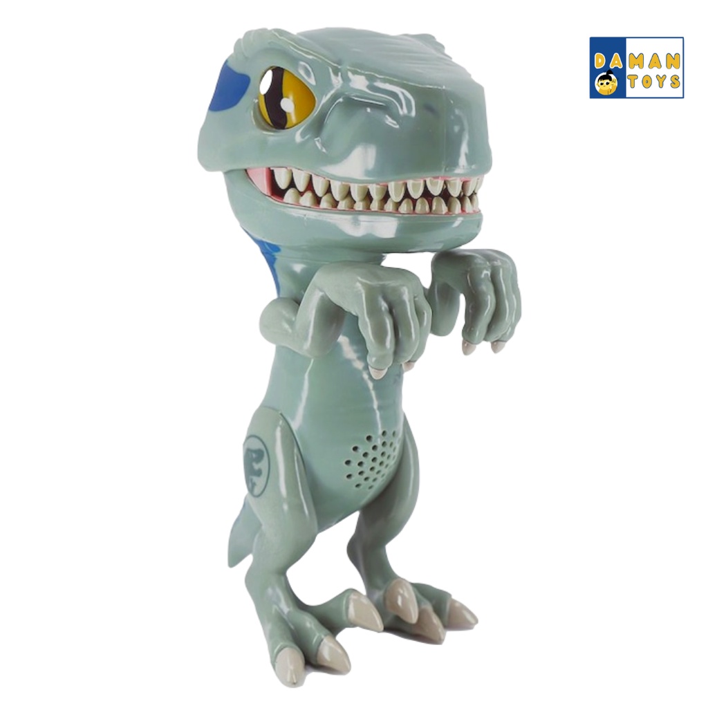 Figure Cretaceous Velociraptor Blue Chomper Jurassic Camp Dinosaurus Bunyi Mainan Dino