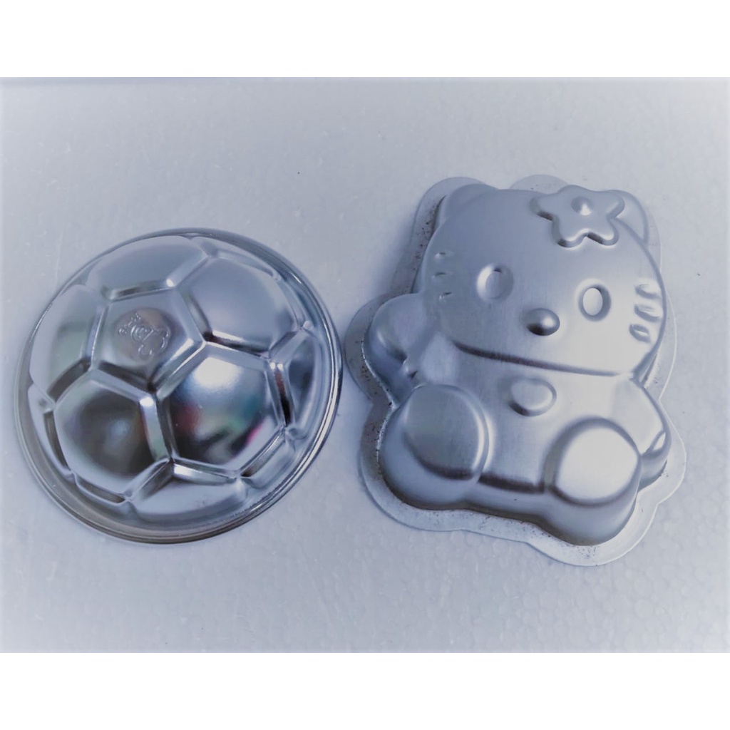 Cetakan bento stainless tumpeng mini motif setengah bola/hello kitty