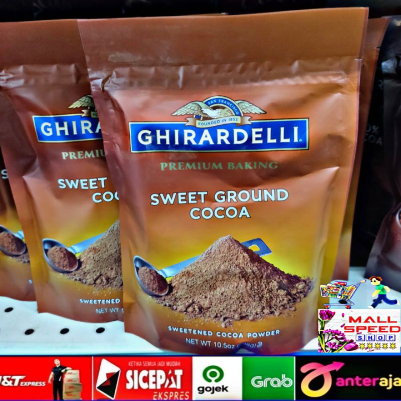 

Ghirardelli Premium Baking Cocoa Sweet Ground 298g Bubuk Kue Coklat