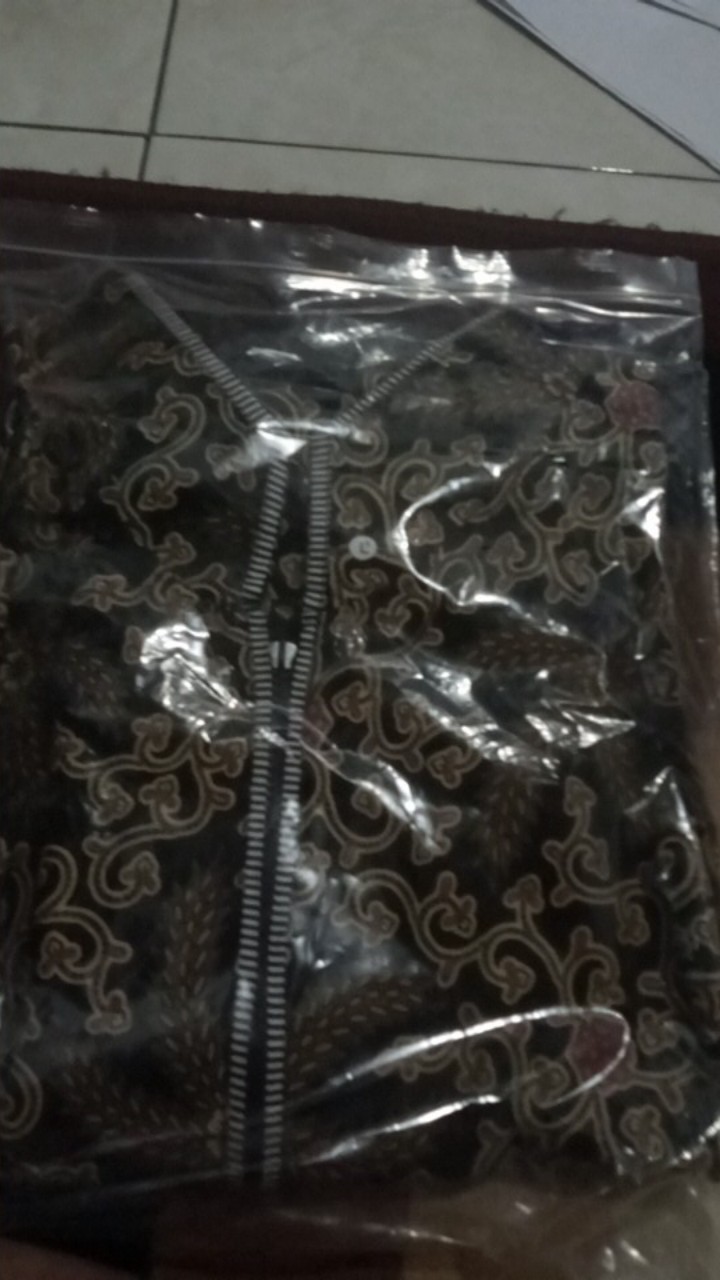 Tunik Batik Traditioonal Butik Resleting Depan