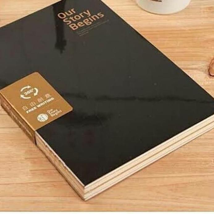 

*Terlaku* Our Story Begins Sketchbook Jilid Jahit A6 /A5 White Kraft 2 Side populer