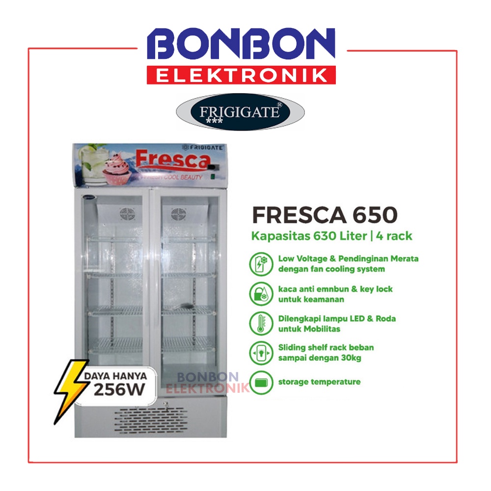 Frigigate Showcase Display Cooler 630L FRESCA-650 / FRESCA 650 256W