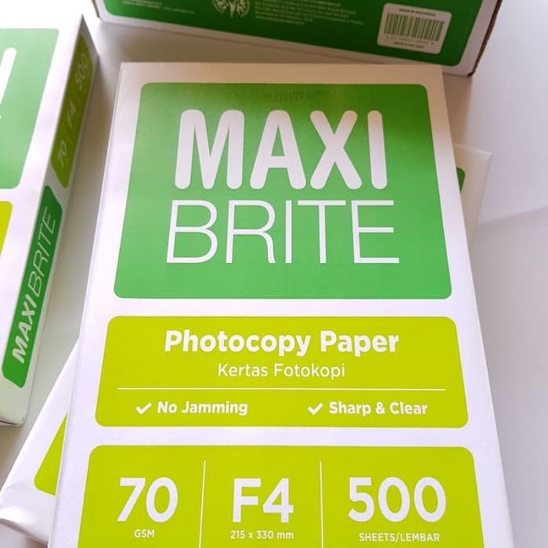 

Kertas MAXI BRITE F4 70 GR