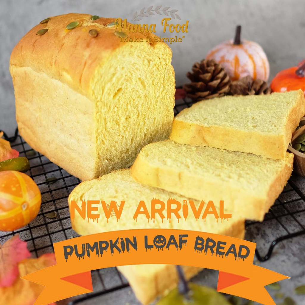 

Roti Tawar Labu Kuning Pumpkin bread per 2 loaf