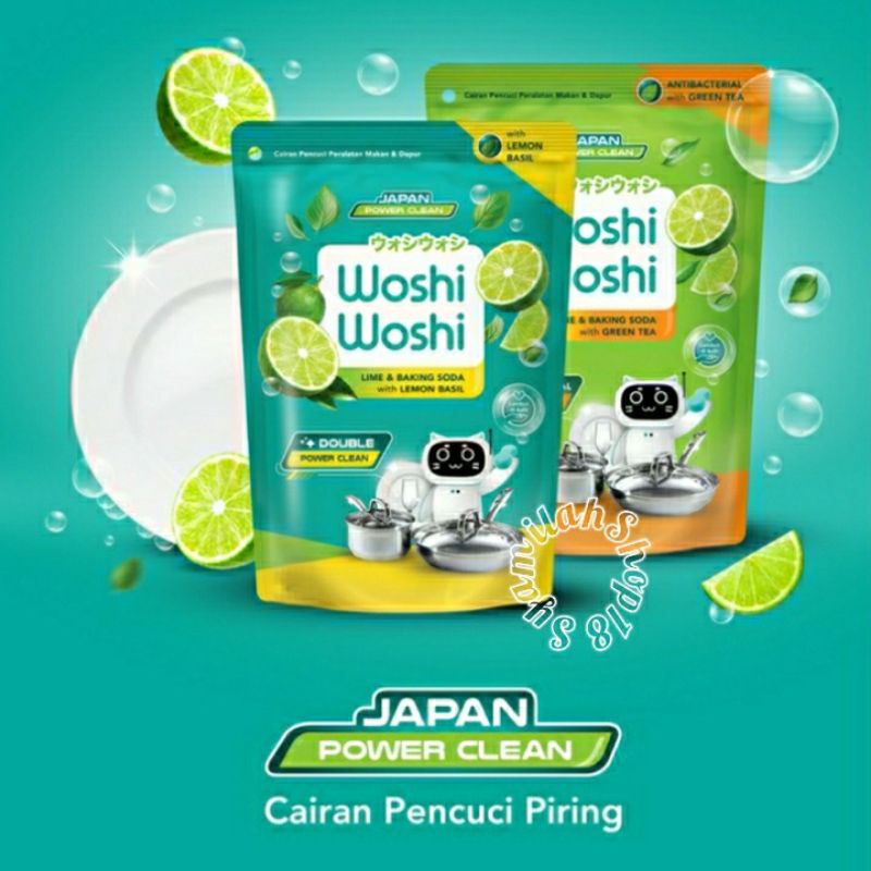 Woshi Woshi Diswash 390ml - Sabun Cuci Piring