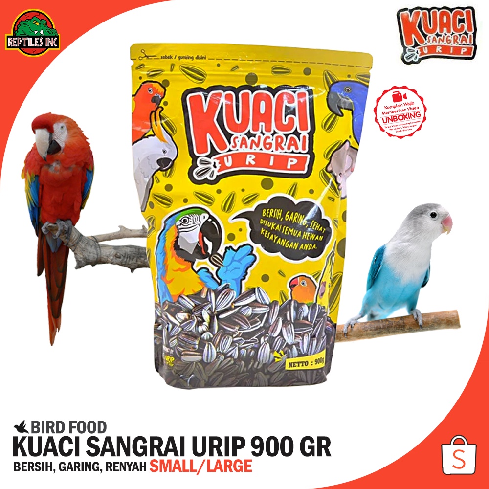Kuaci Sangrai Urip 900gr / Kwaci Premium Makanan Hamster Burung Parrot Kakatua Macaw Lovebird