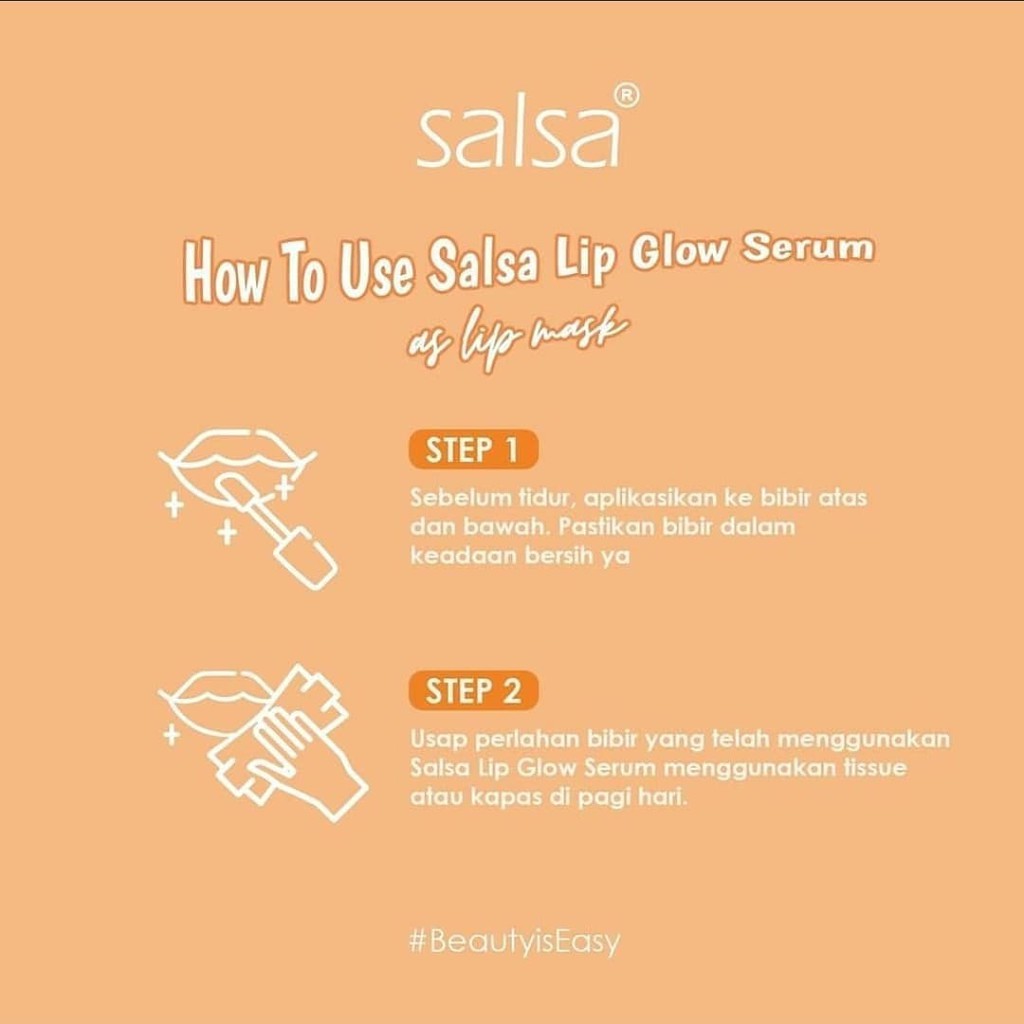 SALSA Lip Glow Serum Lippie Serum Bibir (✔️BPOM)/ SERUM SALSA / salsa lip coral nude