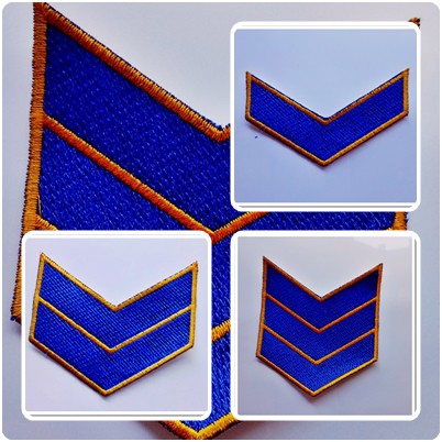 TANDA PANGKAT KELAS BORDIR-BIRU PELAYARAN TARUNA