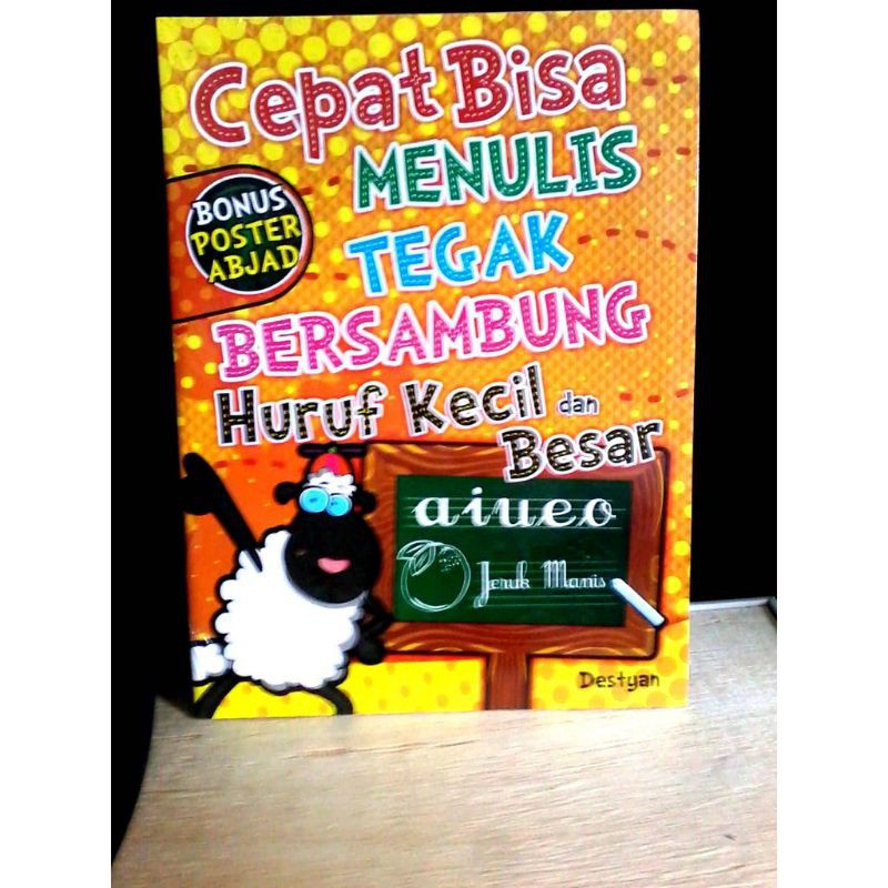 CEPAT BISA MENULIS TEGAK BERSAMBUNG HURUF KECIL DAN BESAR (BONUS POSTER ABJAD)