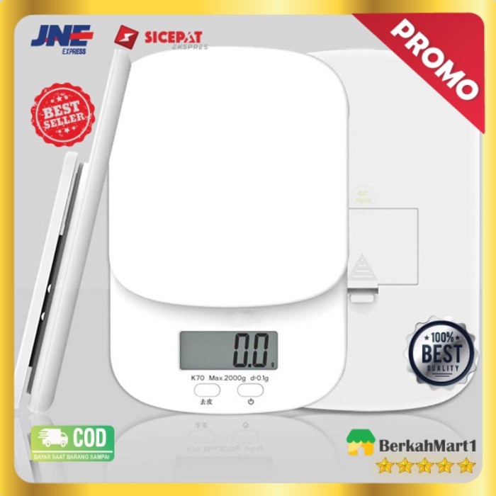 Taffware Digipounds Timbangan Dapur Mini Digital Scale 2000g 0.1g K70a