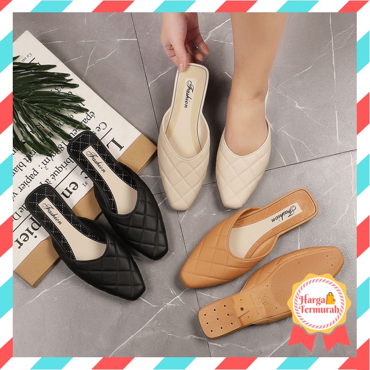 Harga Termurah - S932 Sandal Flat Shoes Polos / Flat Shoes Fashion Wanita / Flat Shoes Murah