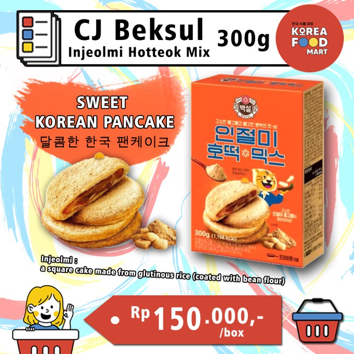 

PROMO BEKSUL HOTTEOK MIX / STUFFED PANCAKE MIX / KOREAN SWEET PANCAKE - INJEOLMI
