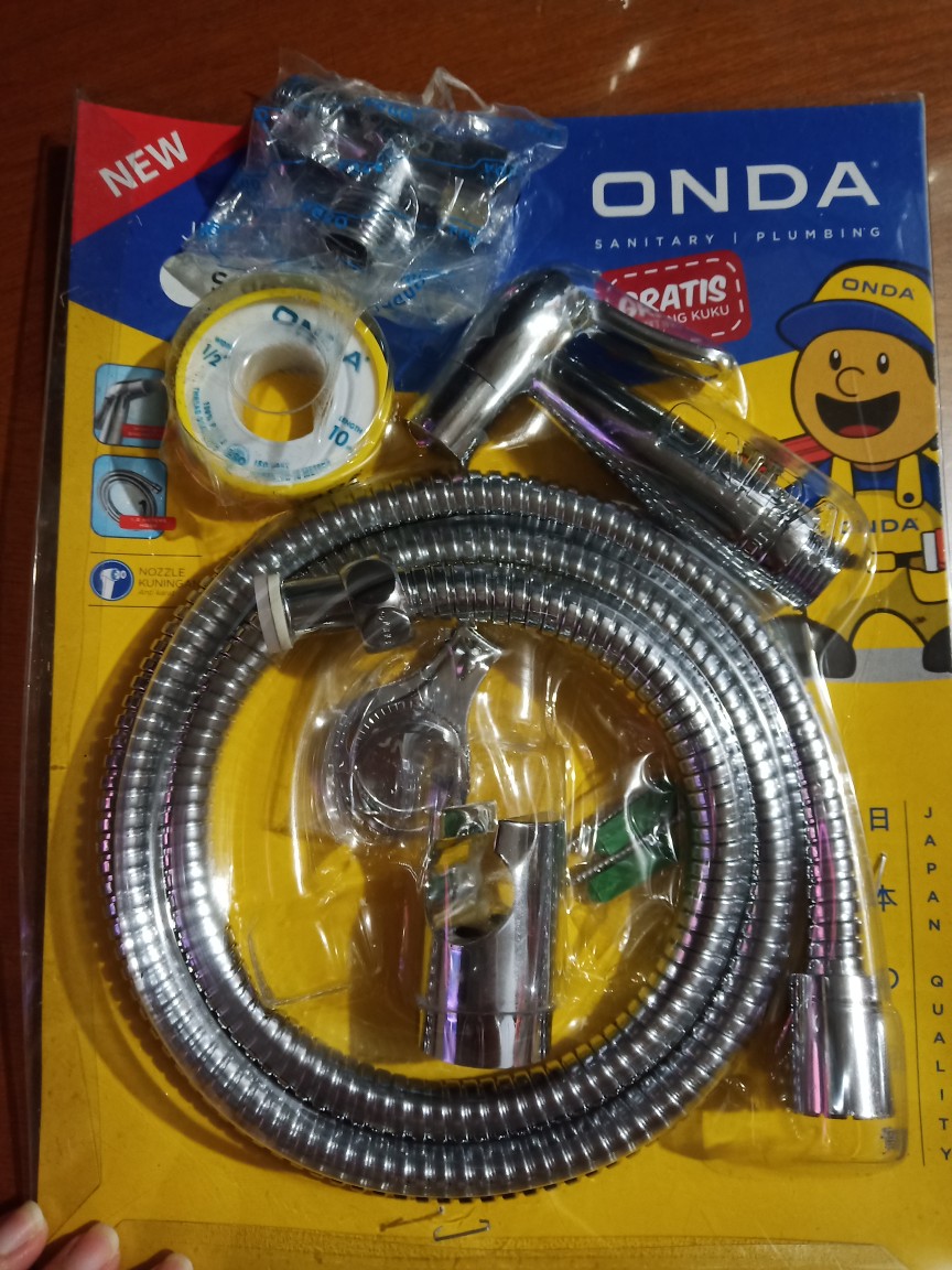 T Cabang Onda Untuk Shower Wc / Stop Keran Tee M X F Brass Chrome 1/2 Kran