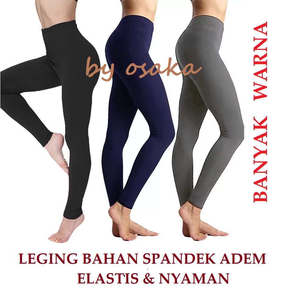  Celana  legging  PANJANG Tebal Elastis Spandek harga grosir  