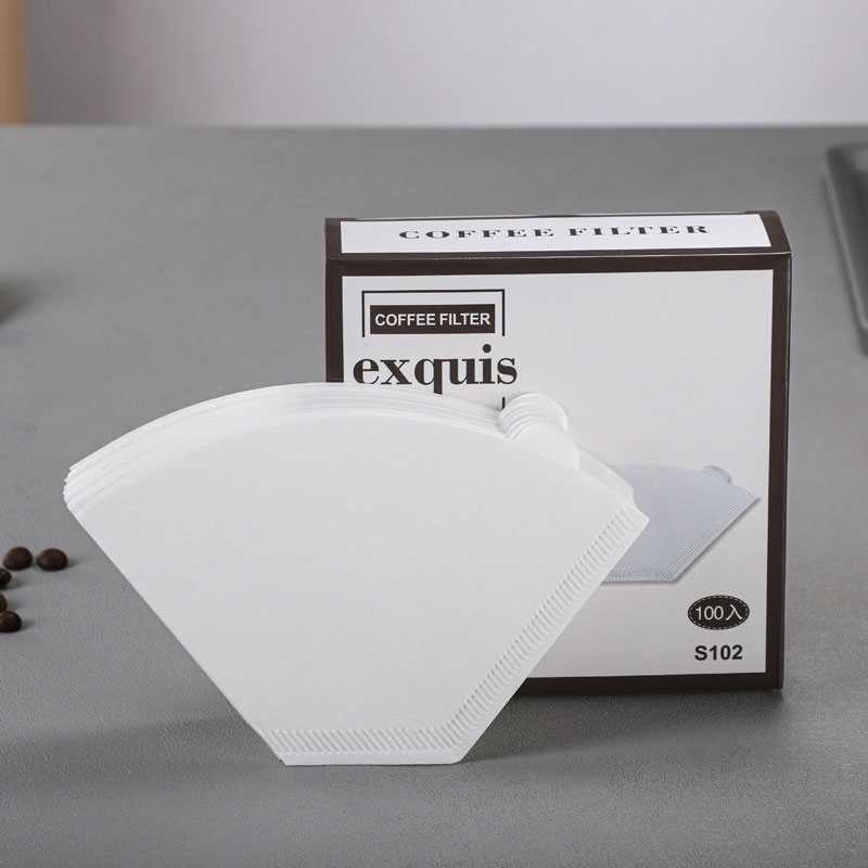 TD-AI Exquis Kertas Filter Saringan Kopi V60 Drip 1-2 Serve 100PCS S101