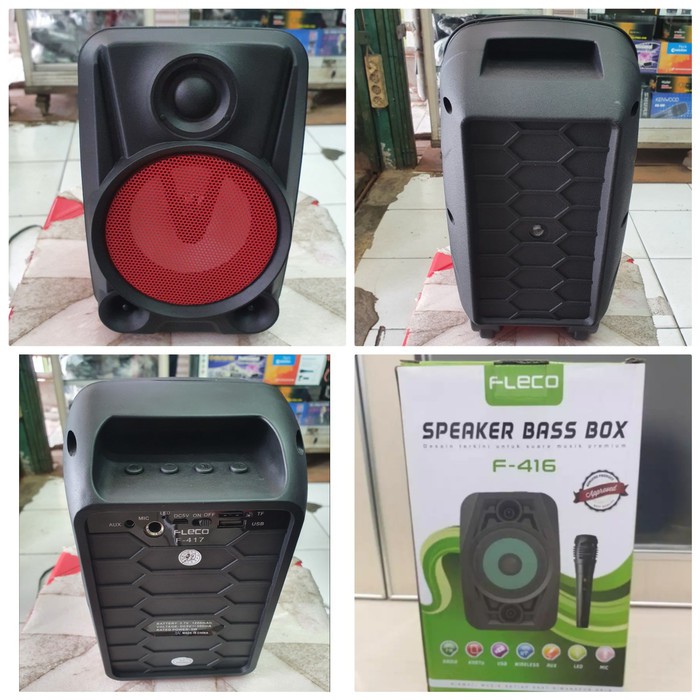 Speaker karaoke FLECO Bluetooth F-416/ F-418