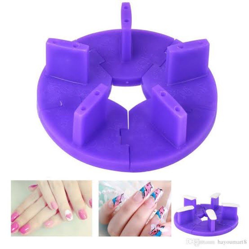 Nail stand practice nailart / standing display fake nail rak kupal dudukan kuku palsu