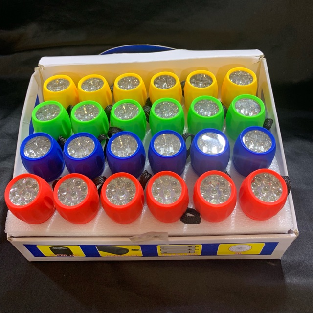 Senter Tangan Senter 9LED pakai Batu Baterai AAA 3 pc