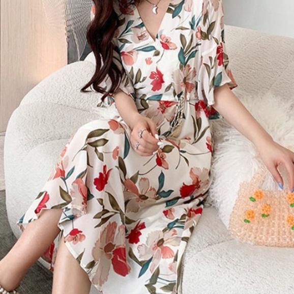 Berkualitas  Dress/dress model korea/dress bunga import/dress bunga/dress bunga korea/dress korea/dr