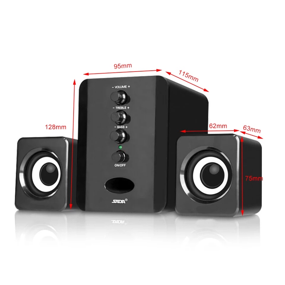 Subwoofer Speaker USB Wired Combination Speakers Computer Speakers Bass Stereo