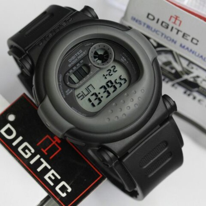 Jam tangan Digitec DG-2101T Hitam List Abu Digitec 2101 DG-2101 SURABAYA