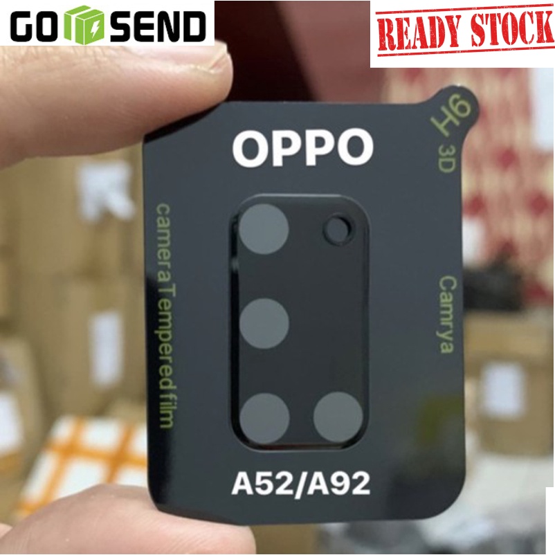 Tempered Glass Camera Full Cover Oppo A52 A72 A92 Anti Gores Lensa Pelindung Kamera Full Black