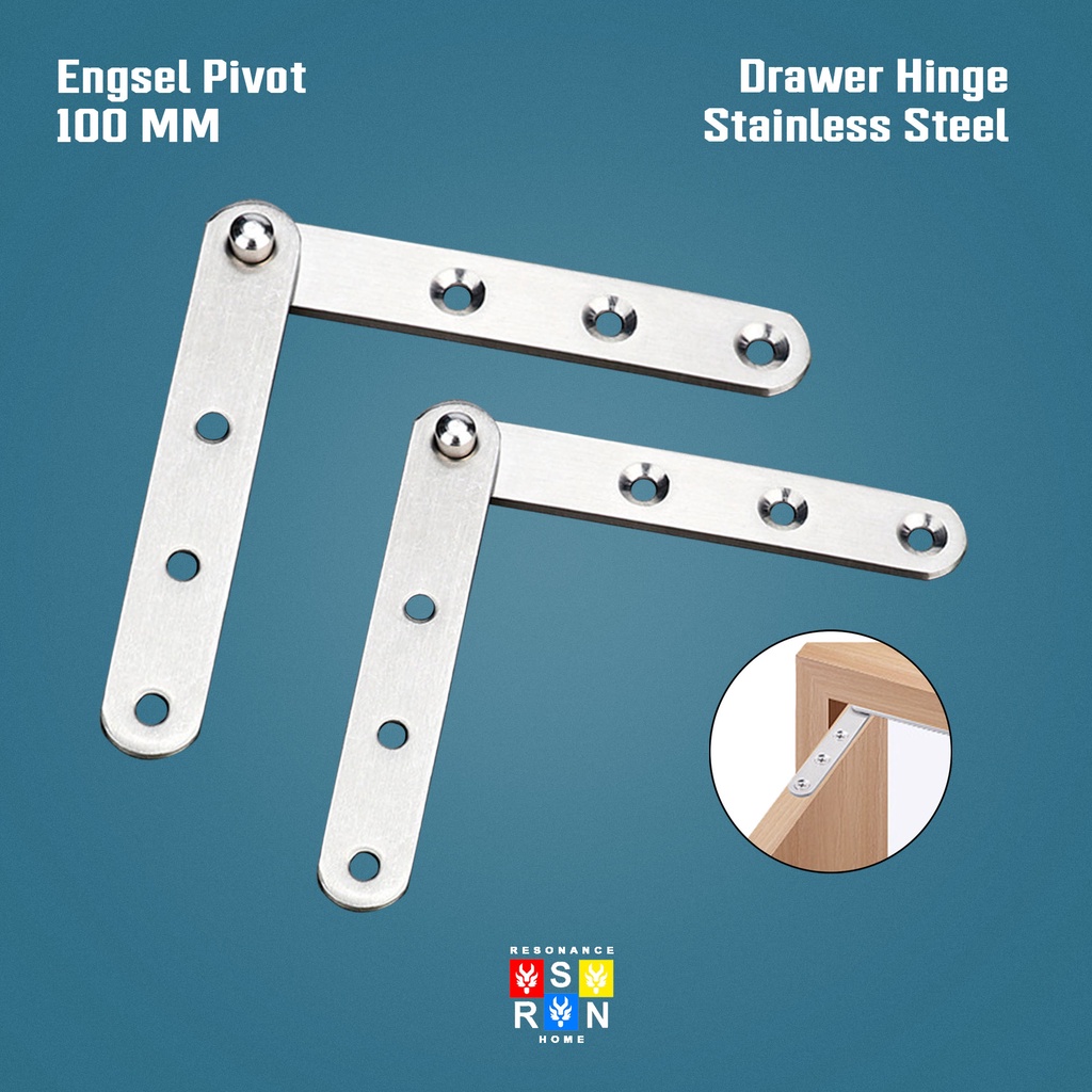 Engsel Pivot Besar 100mm Stainless / Resonance Home