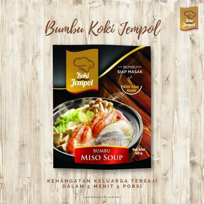 

KOKI JEMPOL MISO SOUP 60gr bumbu kuah miso bumbu hotpot kuah shabu shabu