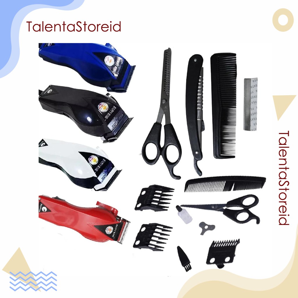 Paket Lengkap Happy King Proclipper HK 900 Alat Cukur Rambut Mesin Cukur