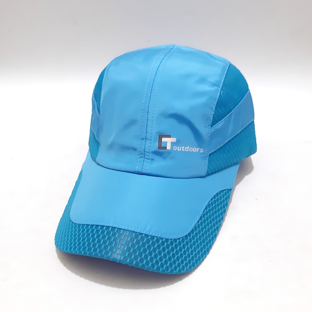 Topi running Topi olahraga Topi Outdoor Import premium - Light Blue