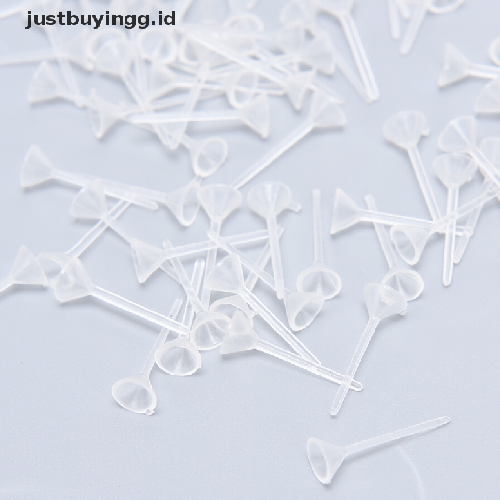 500pcs / Lot Pin Pad Kosong Bahan Plastik Untuk Membuat Perhiasan Anting Stud